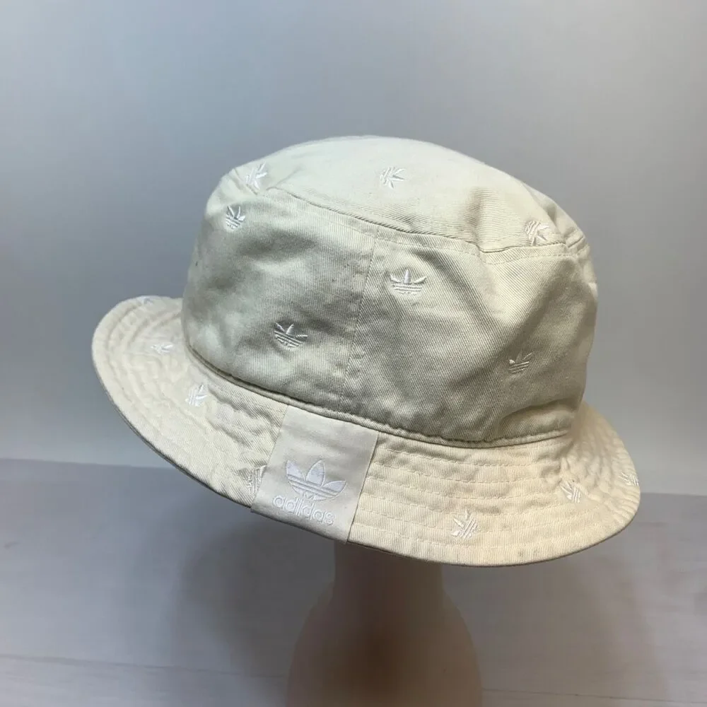 Adidas‎ Originals Trefoil Bucket Hat Off White One Size Fits Most Summer Womens